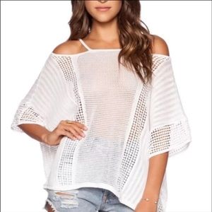 Free people ivory knit summer top